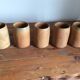 5 stoneware mugs