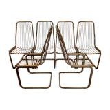 Gilded metal chairs