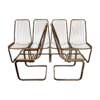 Gilded metal chairs