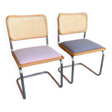 Pair of B32 Cesca chairs by Marcel Breuer, 1970s