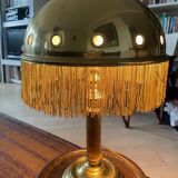 Vintage half moon brass lamp
