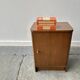 A vintage 1950/60s petite compact oak bedside cabinet