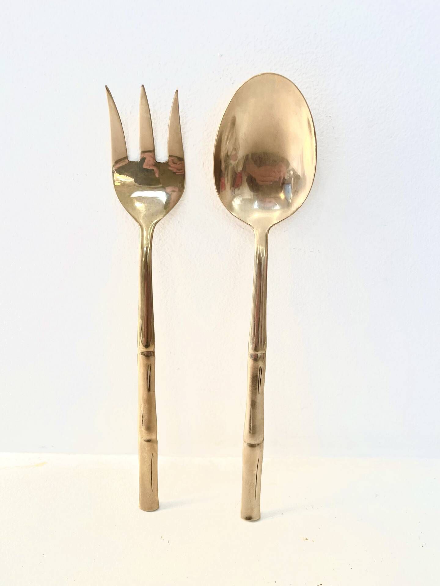 Vintage service cover, gilded bamboo, Hollywood Regency - circa 197.