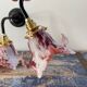 Pair of new electrified art deco wall lamps
