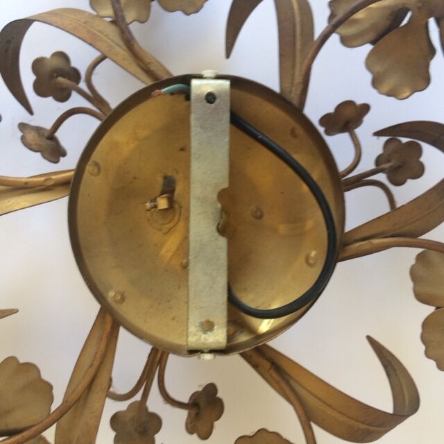 Brass flower sconce