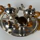 Alessi coffee and tea set silver-plated