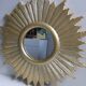 Golden wall sun mirror design baroque modern contemporary style