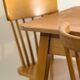 Vintage dining table – tapered legs – 1950s-1960s