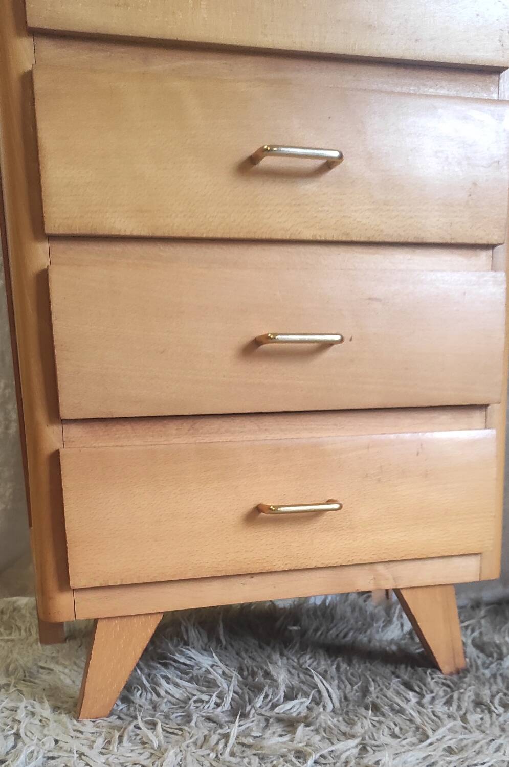 Wooden chest of drawers / chest of drawers - mid-20th century