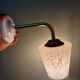 Applique tulipe vintage en verre de Clichy rose