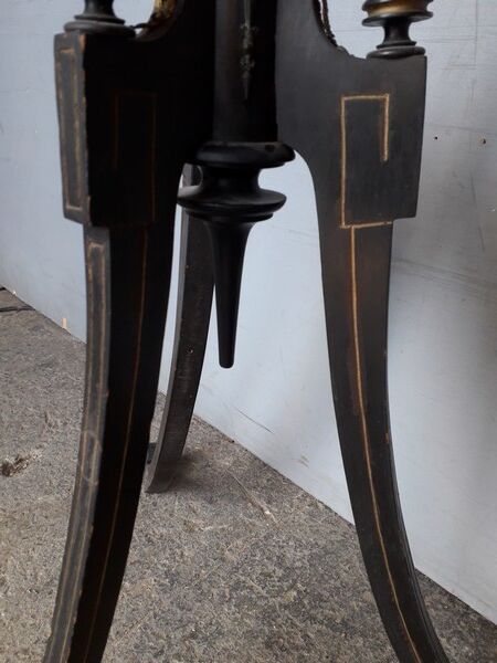 Napoleon III wooden and marble column saddles xiXem