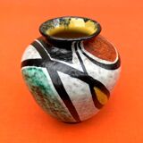 1950s Milano Vase  Geometric Decor