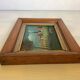Small landscape painting, oil on panel, signed
