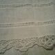 Antique tablecloth .tulle/lace quality 225cmx225cm .n°48