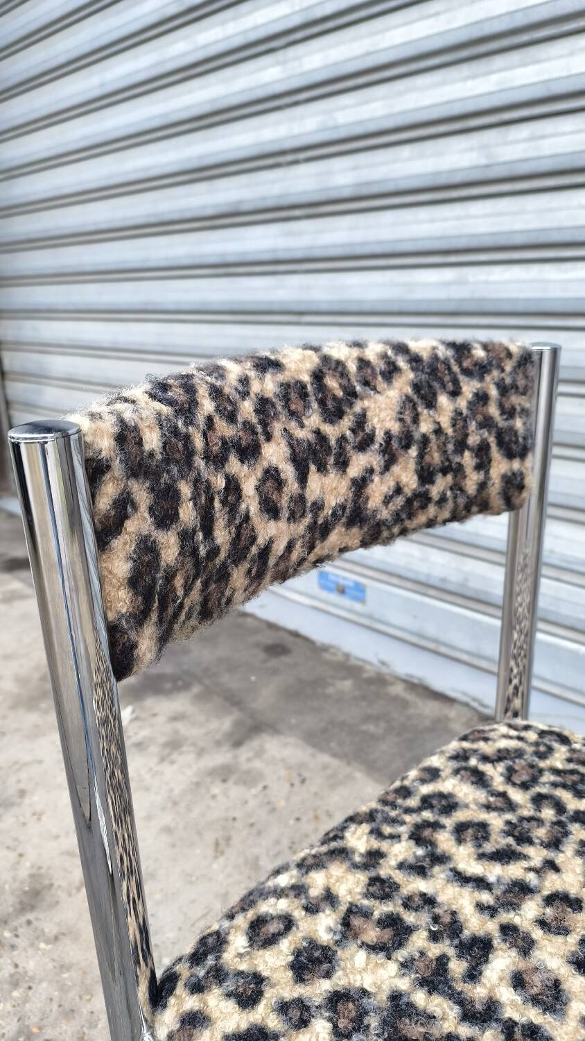 Chromed metal chair 1970