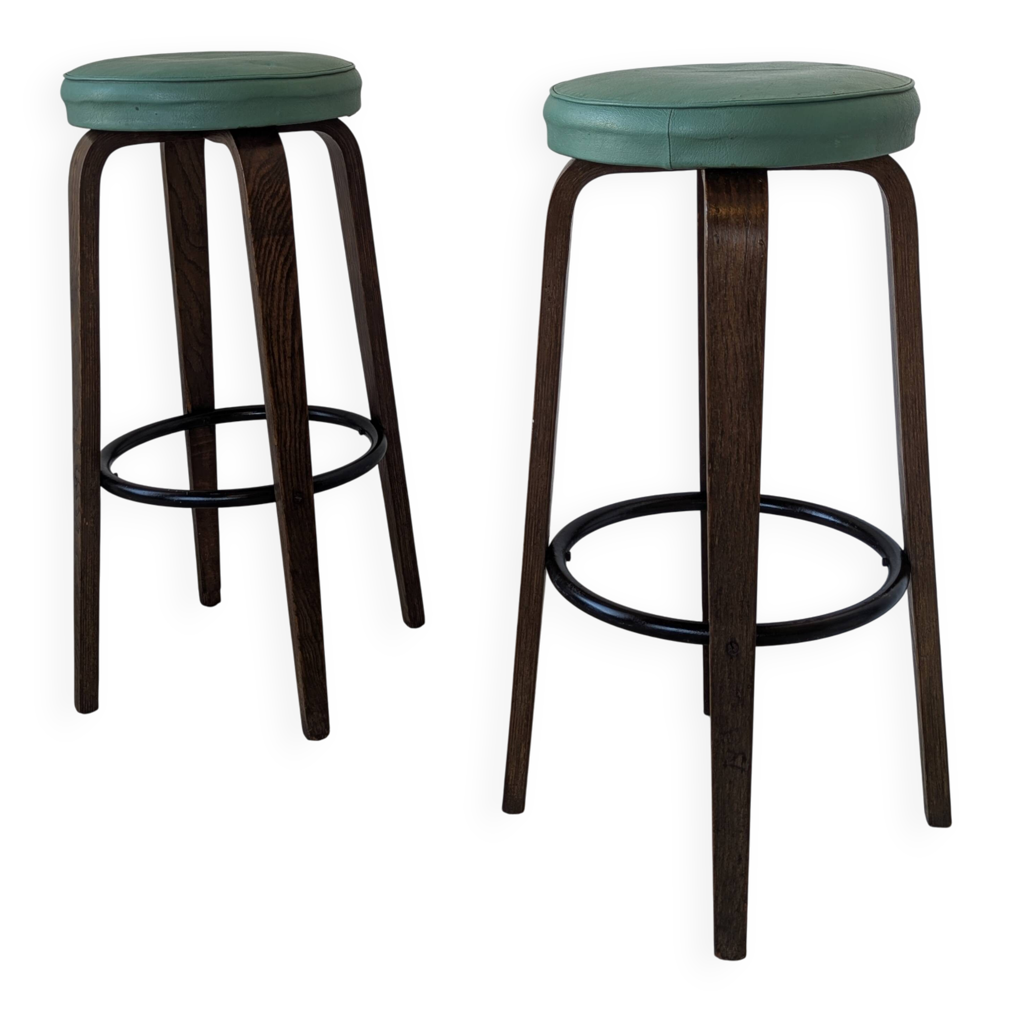 Pair of bar stools, 1950s