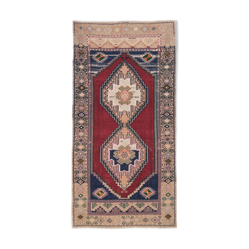 3x6 Hand-Made Wool Turkish Classic Vintage Rug 97x192cm