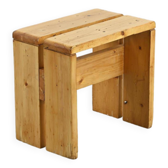 Solid pine stool, Les Arcs