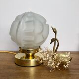 Lampe à posé globe vintage art déco