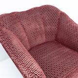 Pair of Gio Ponti Mid-Century Modern Velvet Armchairs for Casa e Giardino