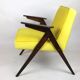 Vintage Yellow Armchair by Józef Chierowski, 1970s