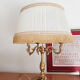 Bouillotte lamp in gilded bronze