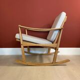 Danish rocking chair by Finn Juhl for M. Nissen, Denmark 1960s