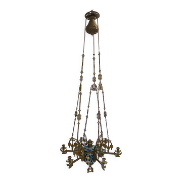 19th-century Neo-Gothic church chandelier