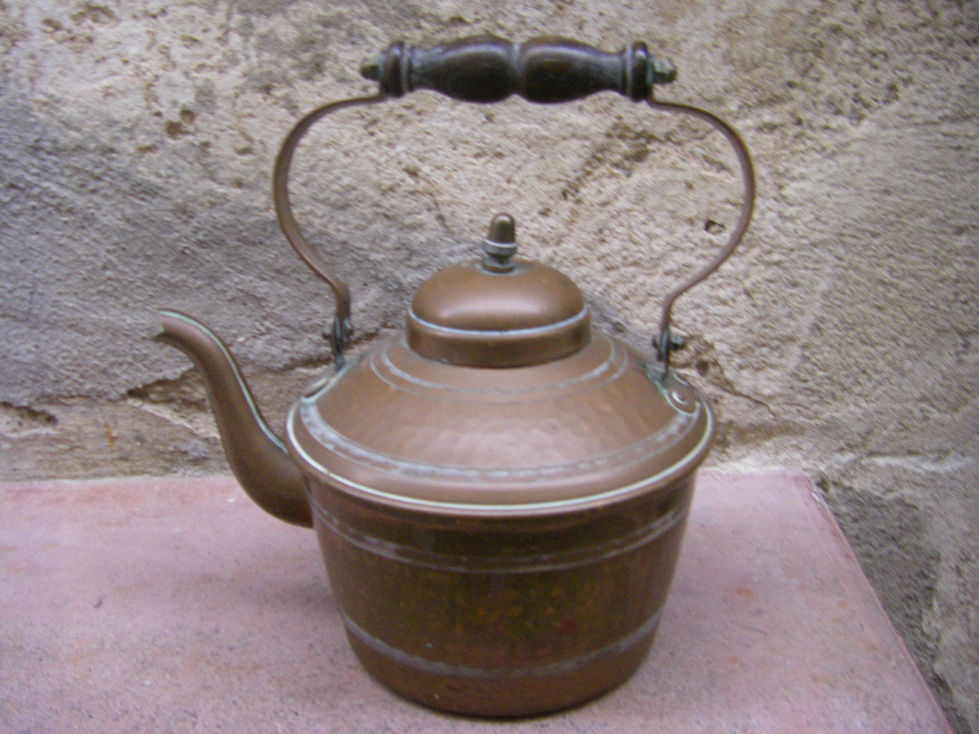 Vintage copper teapot