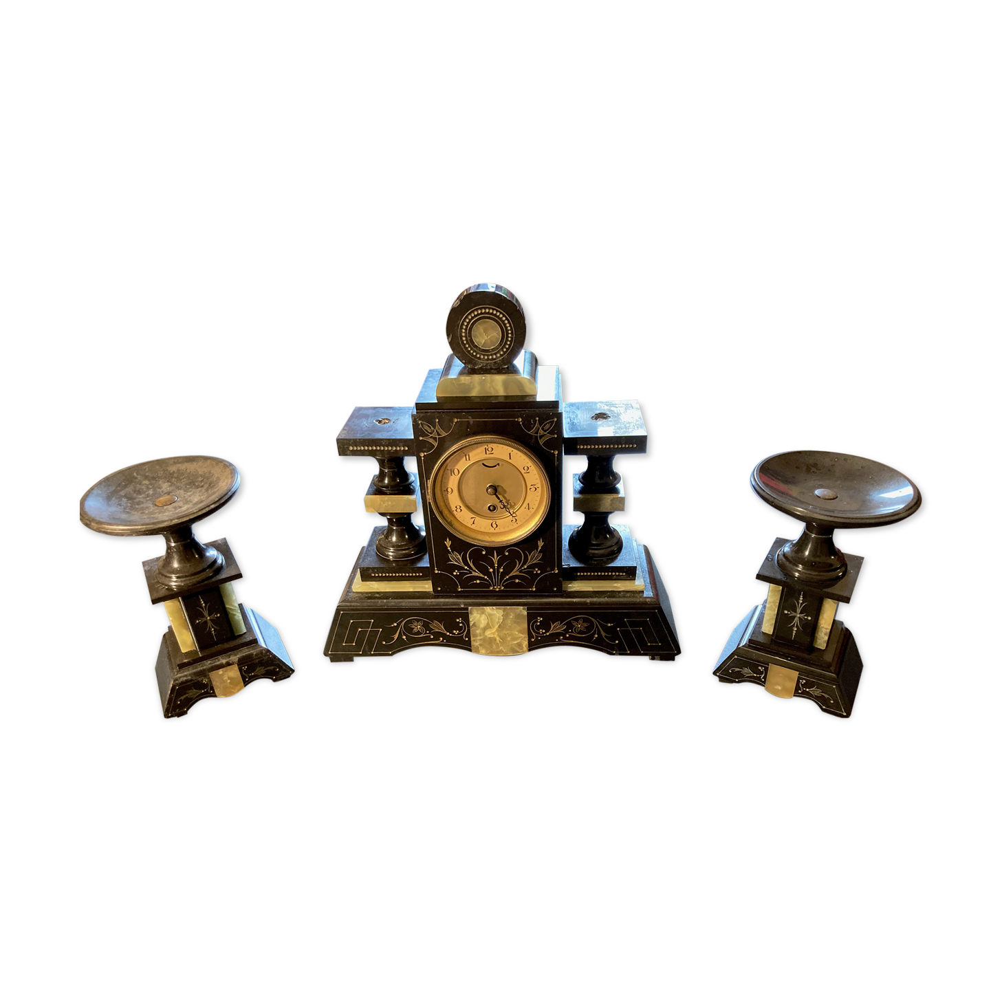 Horloge de cheminée de style empire