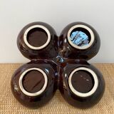 Ancien plat serviteur vintage style Vallauris - Années 70