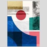 2 geometric art prints. A2 (42x59.4cm)