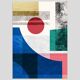 2 geometric art prints. A2 (42x59.4cm)
