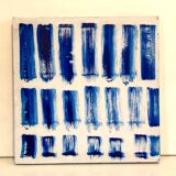 Blue White Oil Painting