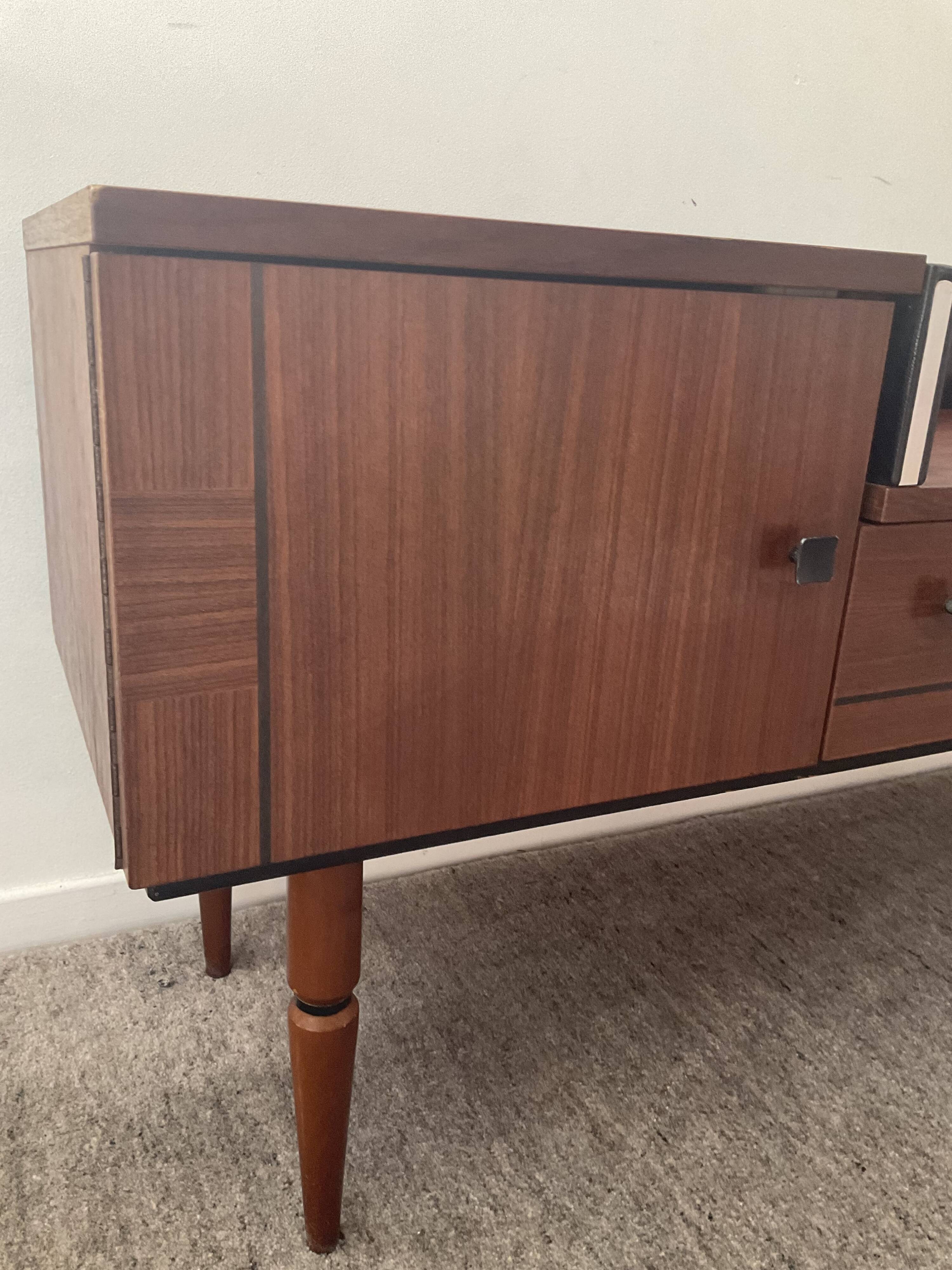 Enfilade teak TV cabinet from the 60s