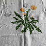 Nappe carrée 170 x 170  brodée main