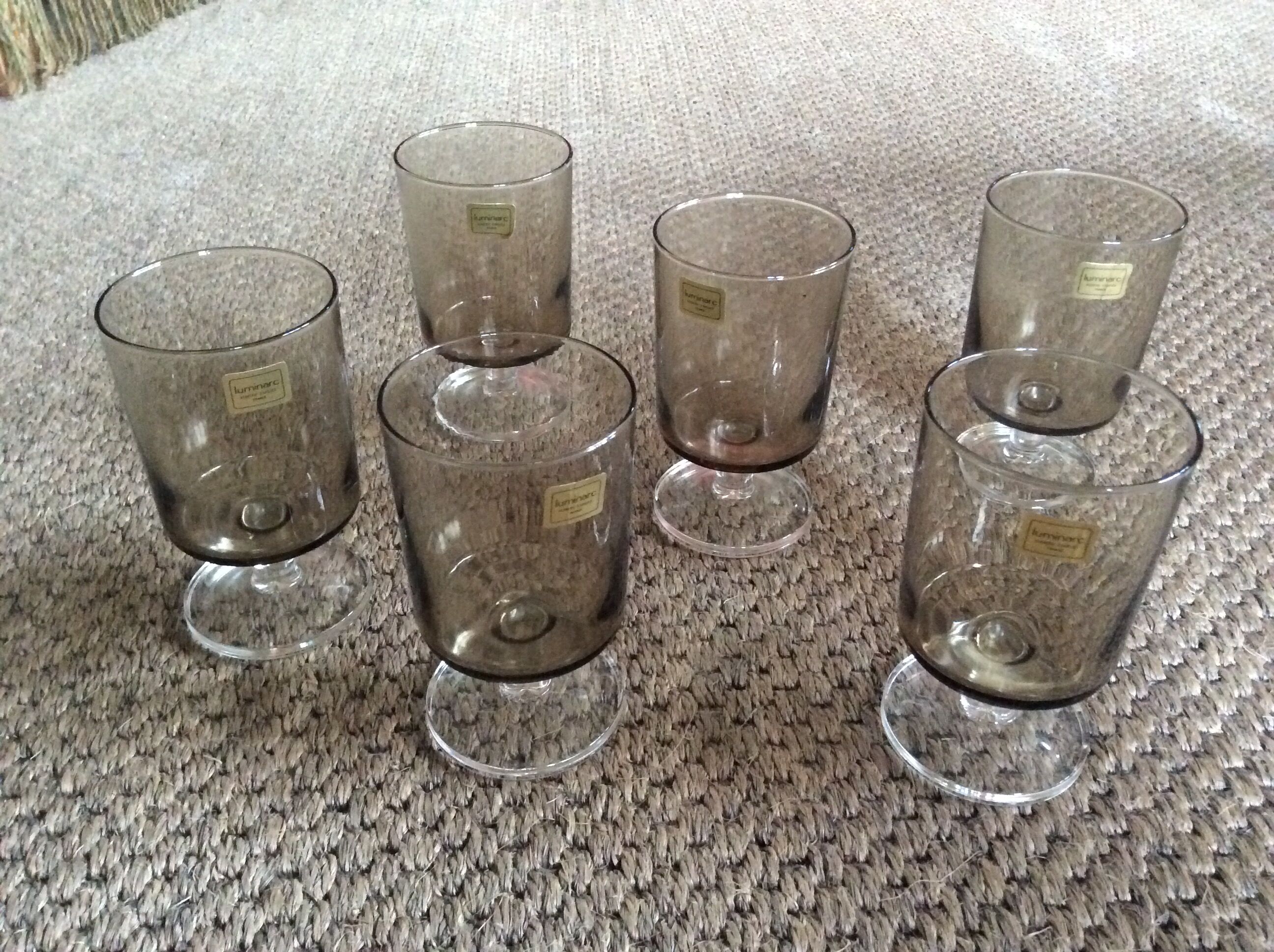 Série de 6 verres à pied