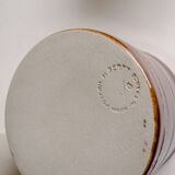 Brown glazed stoneware butter dish