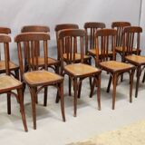Set of 11 bistro chairs
