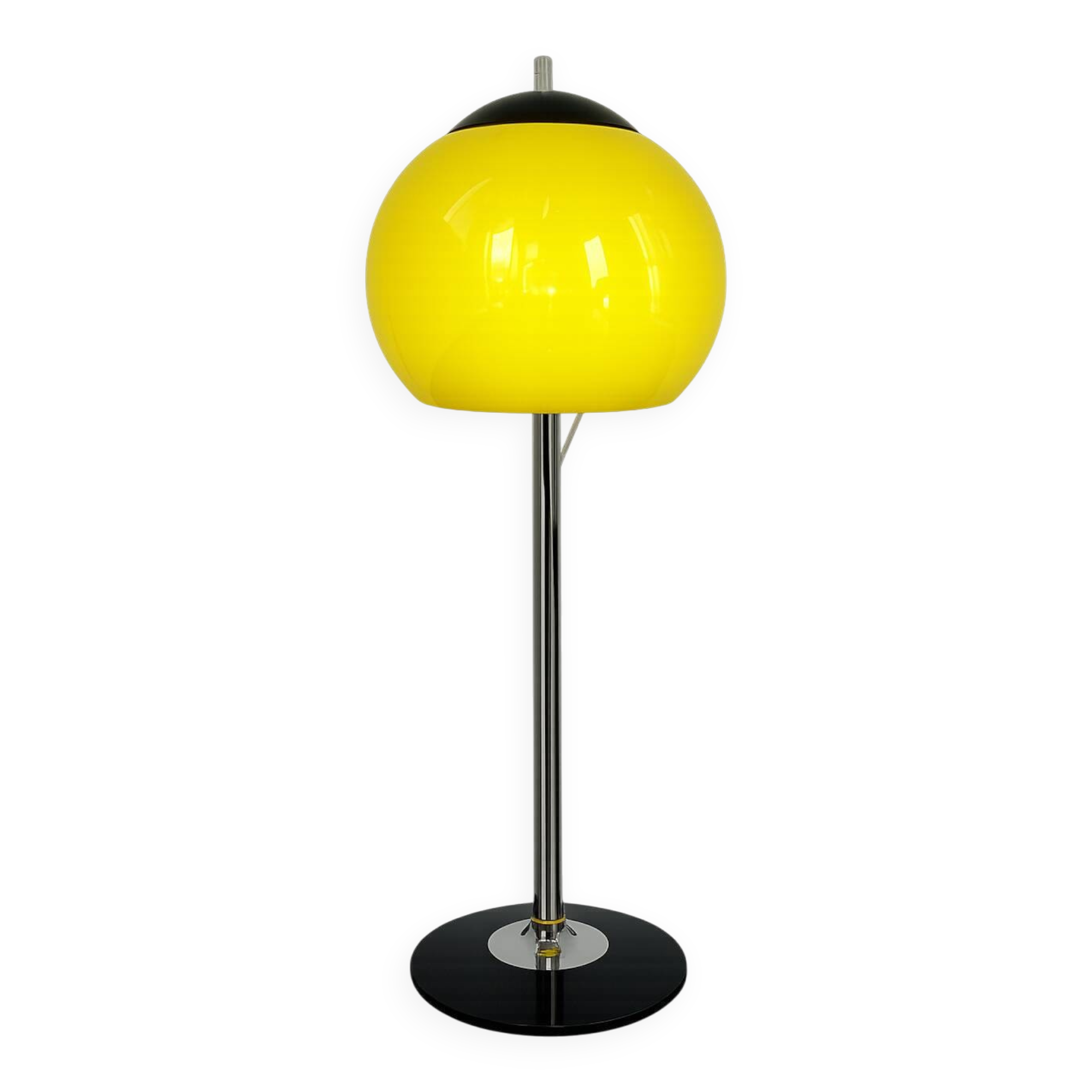 Space Age table lamp, 1970s, metal/glass/plastic, 62 cm
