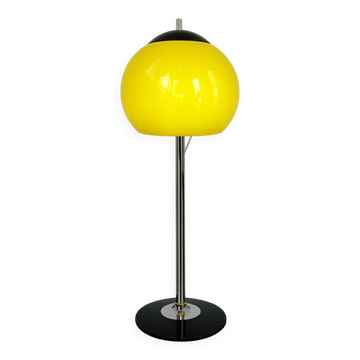 Lampe de table Space Age, années 1970, métal/verre/plastique, 62 cm