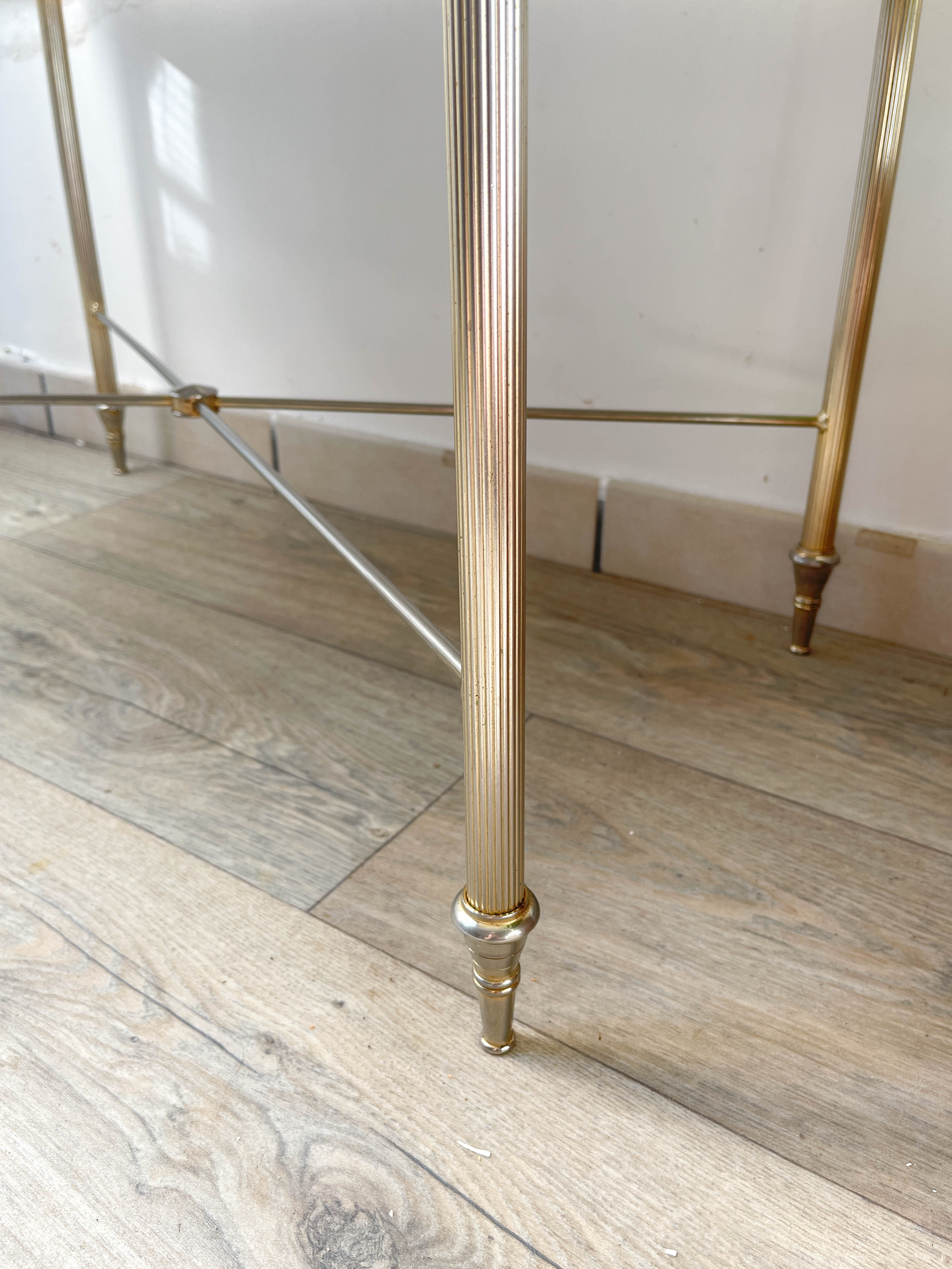 Marble and bronze coffee table Neoclassical style