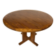 Table à manger ovale en pin, années 1970