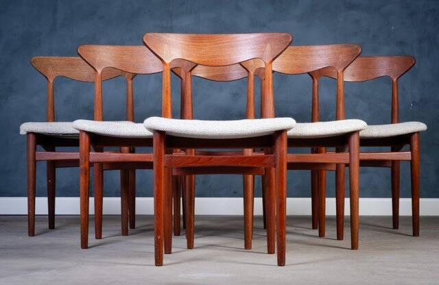 Vintage Teak Dining Chairs from Slagelse Møbelfabrik, Denmark, 1960s, Set of 6