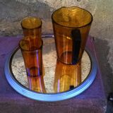 Plateau miroir art déco