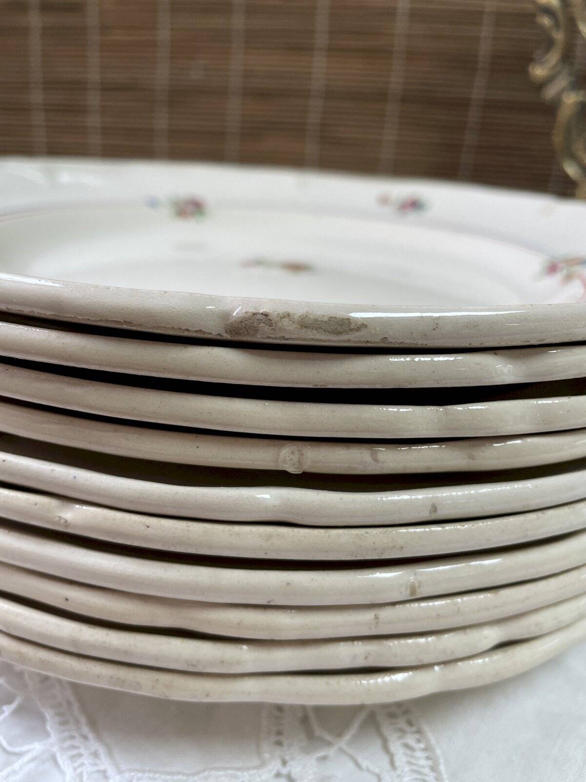 10 assiettes plates Moulin des Loups Beauce