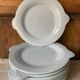 12 blue fish plates, Sarreguemines, 1930s