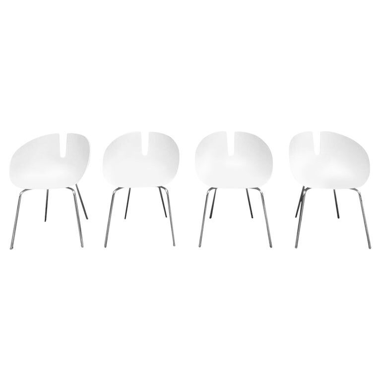 White Fjord Moroso Chairs by Patricia Urquiola, 2002, Set of 4