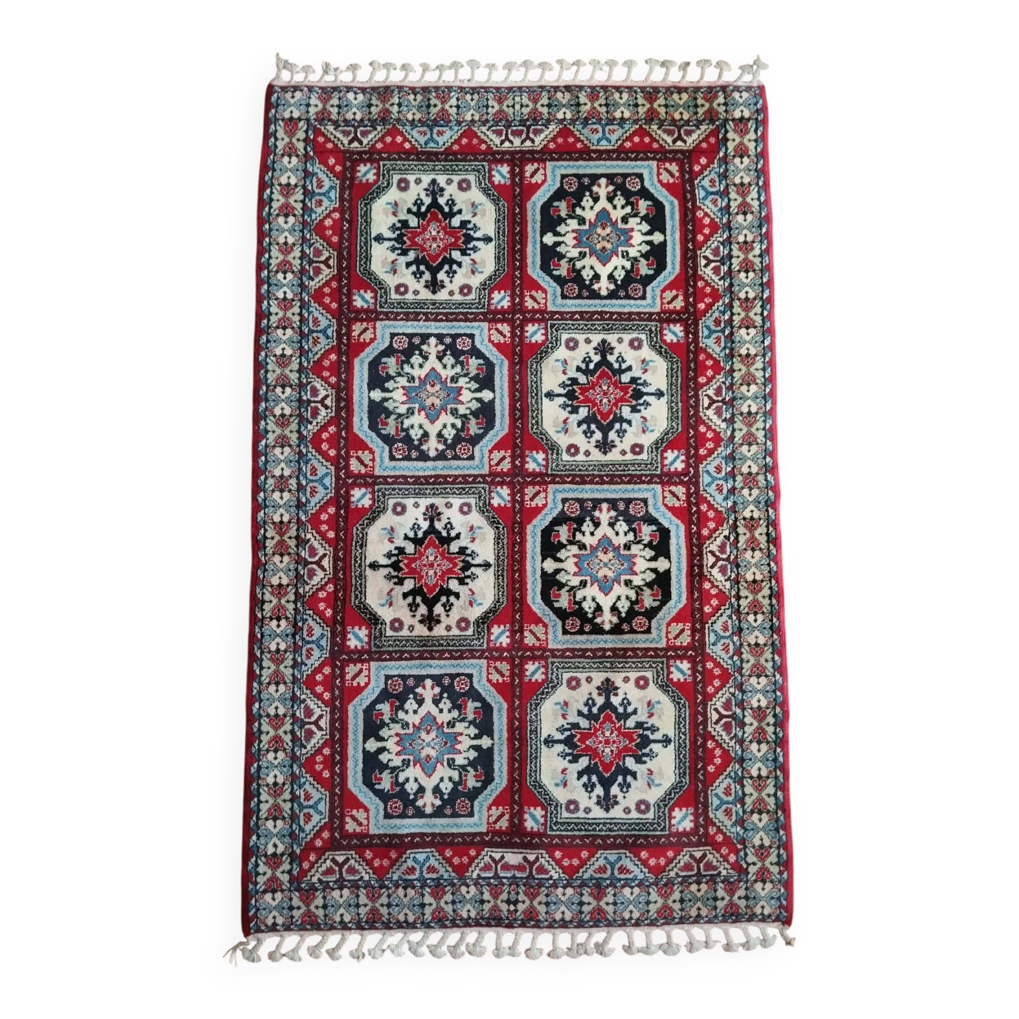 Handmade Berber Carpet Fes 207x124cm