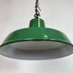 Industrial Green Enamel Factory Pendant Lamp , 1960s